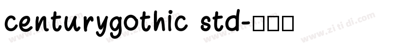 centurygothic std字体转换